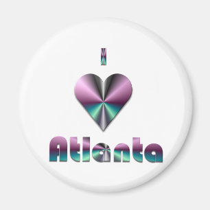 Imã Atlanta -- Roxo & turquesa