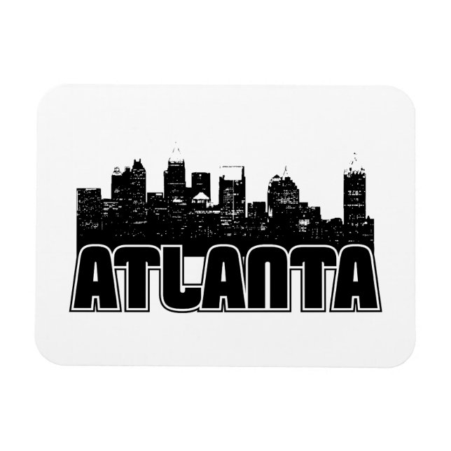 Ímã Atlanta Skyline (Horizontal)