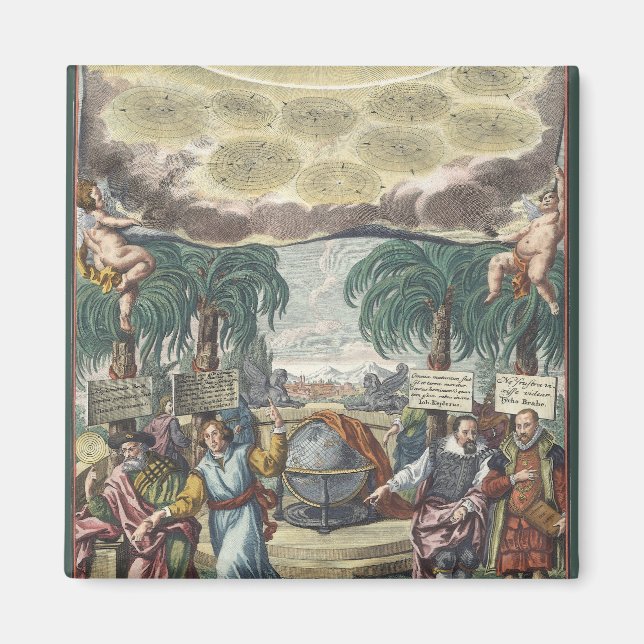 Imã Atlas Coelestis por Doppelmaier, Astronomia Vintag (Frente)