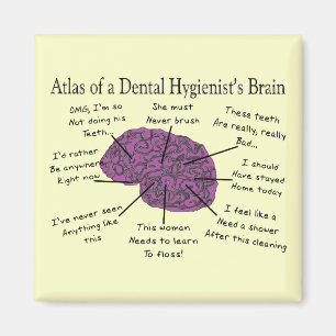 Imã Atlas de um cérebro de higienista dental