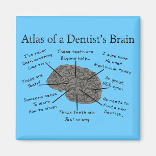 Imã Atlas do cérebro de um dentista