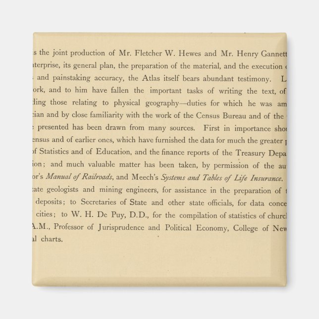 Imã Atlas estatístico de Scribner (Frente)