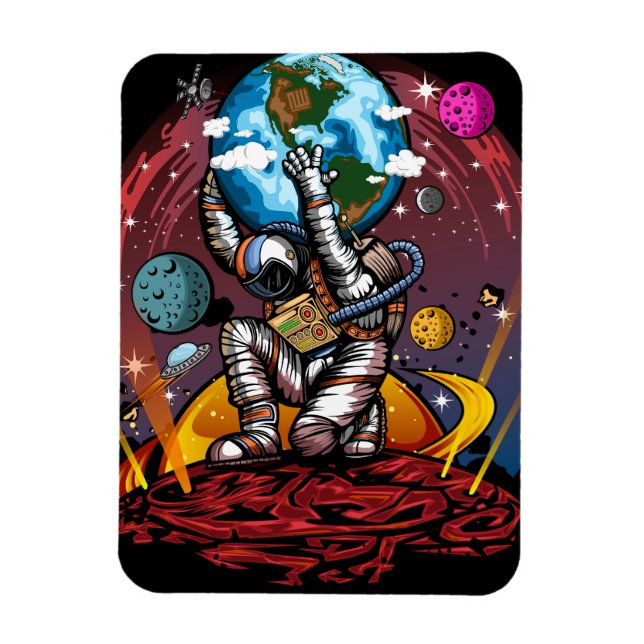 Ímã Atlas Space Man (Vertical)