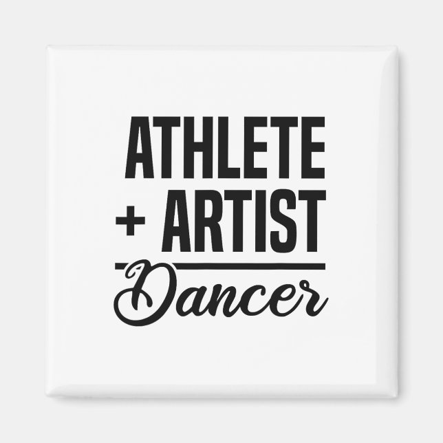 Imã Atleta + Artista = Dançando Balé Dancer Ballerina (Frente)
