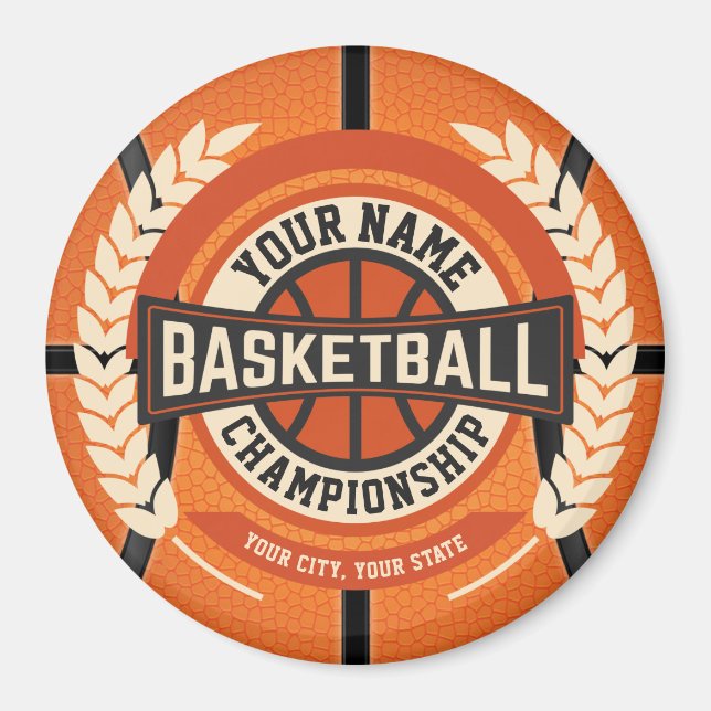 Imã Atleta Personalizado do Jogador da Equipe de Basqu (Frente)