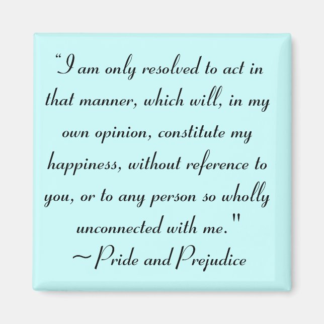 Imã Ato de forma a constituir a felicidade Jane Austen (Frente)