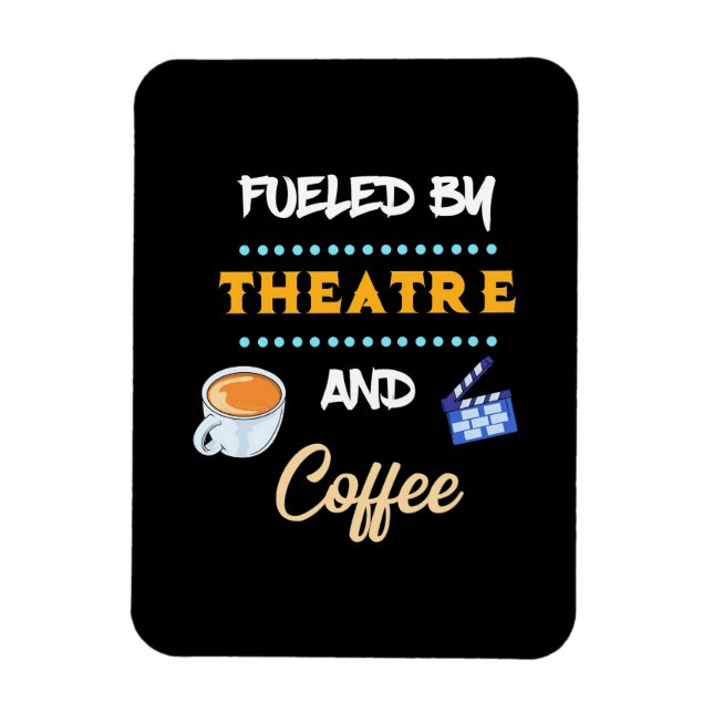 Ímã Ator Alimentado Por Café De Teatro (Vertical)