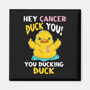 Imã Atrevida Duckie - Guerreiro do Cancer da Mama