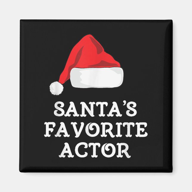 Imã Atriz de Natal do Ator Favorito Santas (Frente)