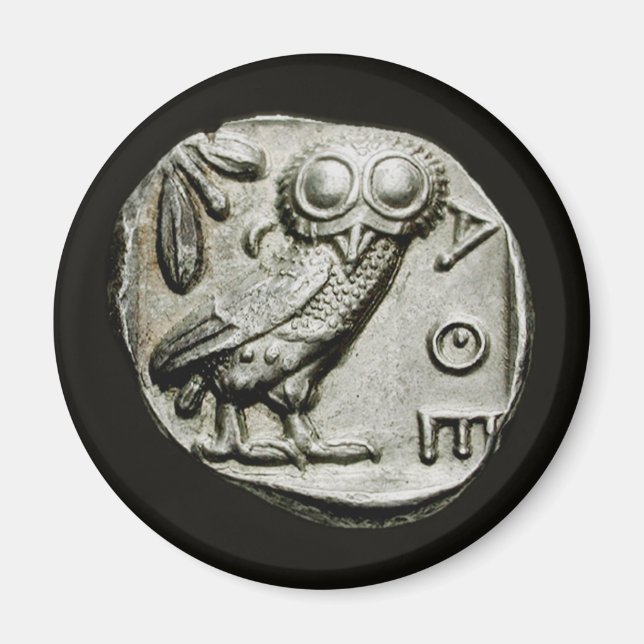 Imã Attica Tetradrachm Owlthena (Frente)
