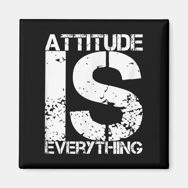 Imã Attitude Is Everything - Insrational Quote Gift -  (Frente)