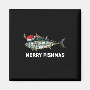 Imã Atum Engraçado Natal Papai Noel Natal Pescador