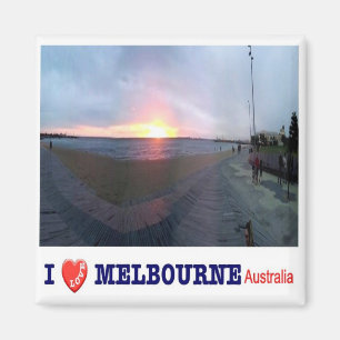 Imã AU - Austrália - Melbourne - Sunset - I Love