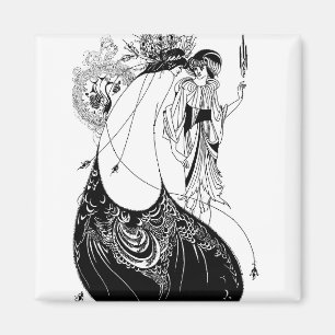 Imã Aubrey Beardsley A Saia do Pavão Art Nouveau