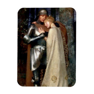 Ímã Aucassin e Nicolette Medieval Painting, de Marian