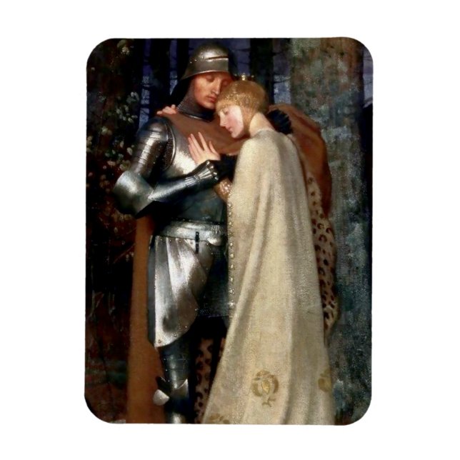 Ímã Aucassin e Nicolette Medieval Painting, de Marian (Vertical)