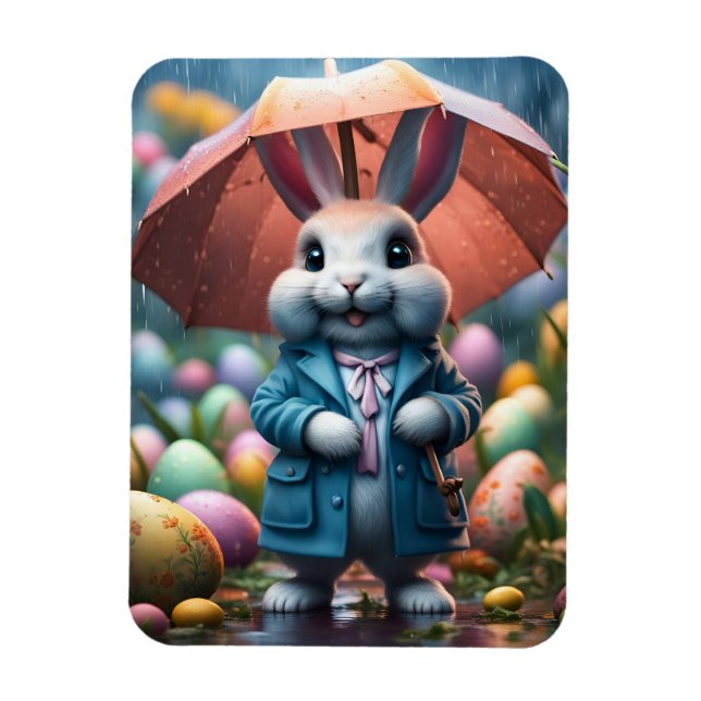 Ímã Auch im Regen werden Ostereier versteckt (Vertical)