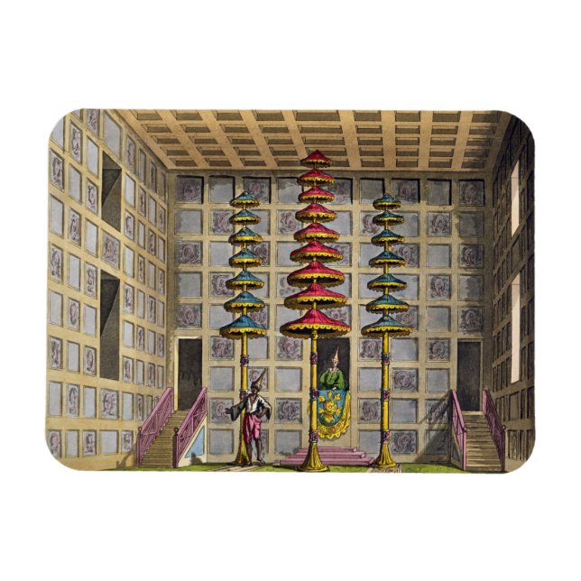 Ímã Audience Hall, Cochin China, prato 88 de Le Cos (Horizontal)