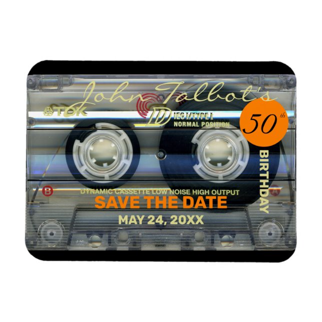 Ímã Audiotape T2 no 50º aniversário SALVE A DATA FPM (Horizontal)