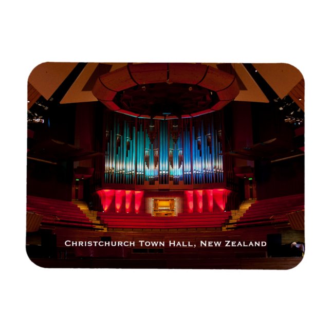 Ímã auditório e órgão da Christchurch Town Hall (Horizontal)