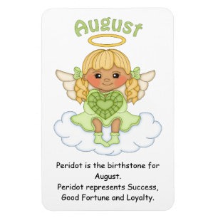 Ímã August Birthstone Angel Blonde Premium Magnet