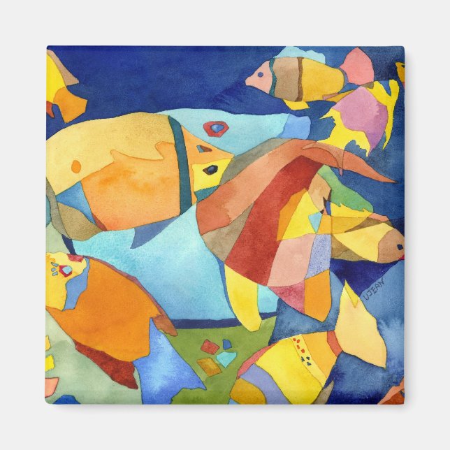 Imã August Fish Magnet (Frente)