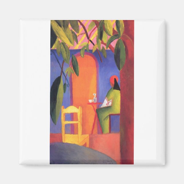 Imã August Macke - Café Turco 1914 Türkisches Café (Frente)