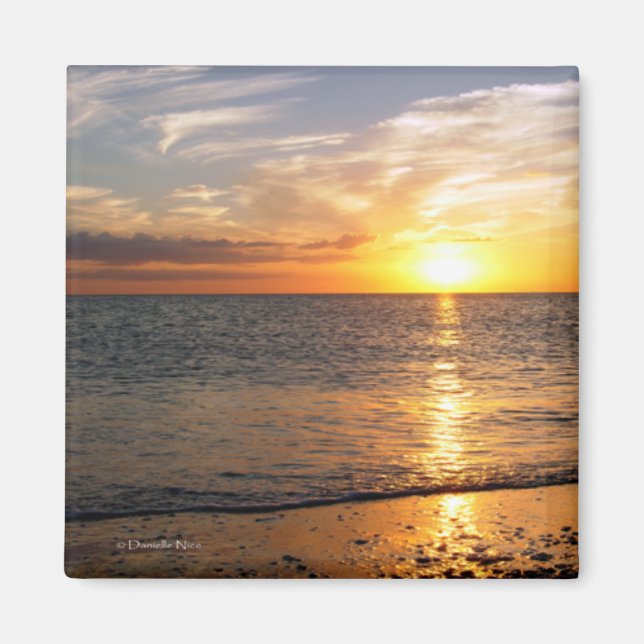 Imã August Sunset Magnet (Frente)