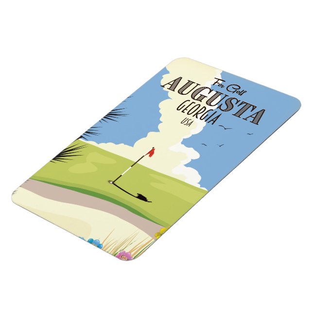 Ímã Augusta Georgia Golf Poster (Left Side)
