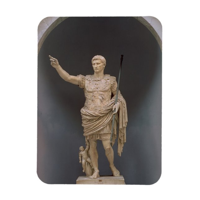 Ímã Augusto de Prima Porta, c.20 BC (mármore) (Vertical)