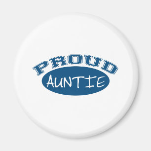 Imã Auntie orgulhoso (azul)