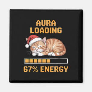 Imã Aura de Gato Carregando 67 Por Cento de Energia En