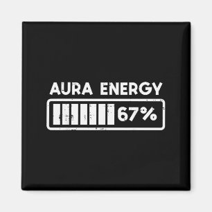 Imã Aura Energia 67 Número Divertido 6 7 Meme Crianças