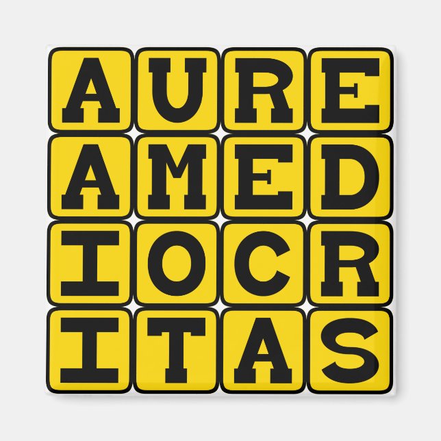 Imã Aurea Mediocritas, Termo Médio (Frente)
