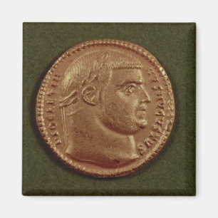 Imã Áureo de Diocletian que veste uma grinalda do