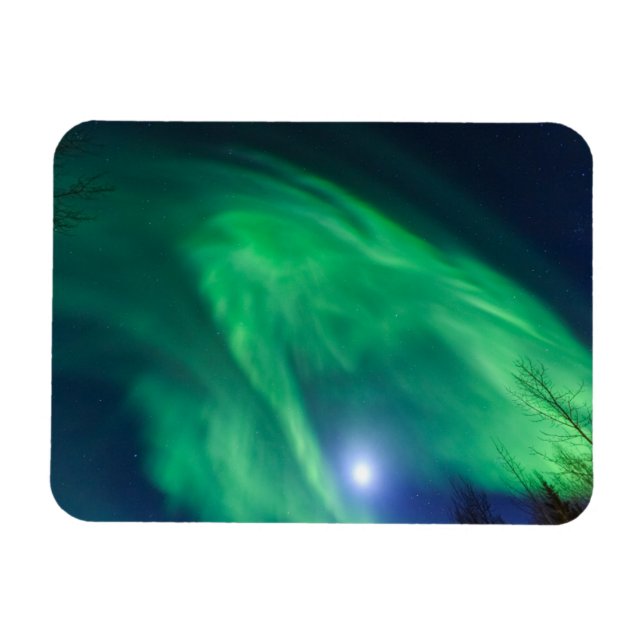 Ímã Aurora Boreal Luzes do Norte | Fairbanks (Horizontal)