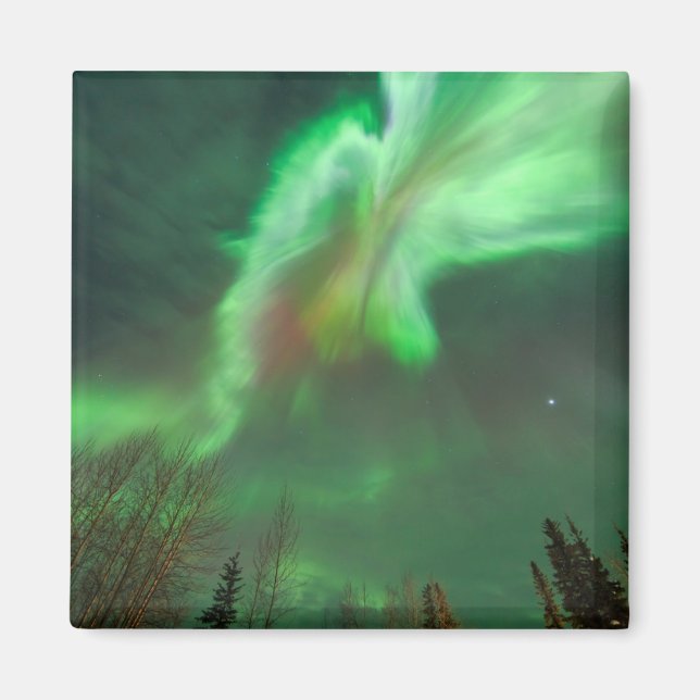 Imã Aurora Boreal Luzes do Norte | Fairbanks (Frente)