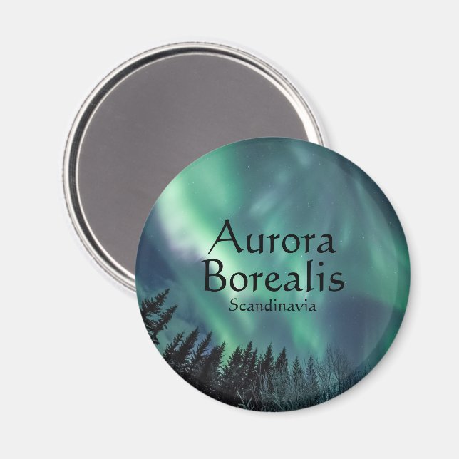 Imã Aurora Borealis Escandinávia (Front/Back)