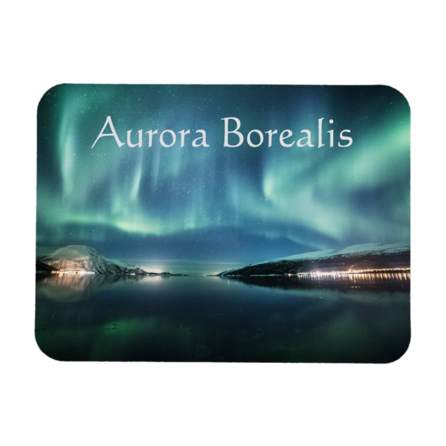 Ímã Aurora Borealis Noruega (Horizontal)