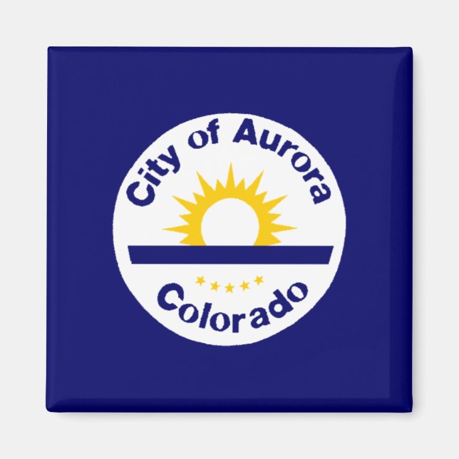 Imã Aurora, Colorado Flag (Frente)