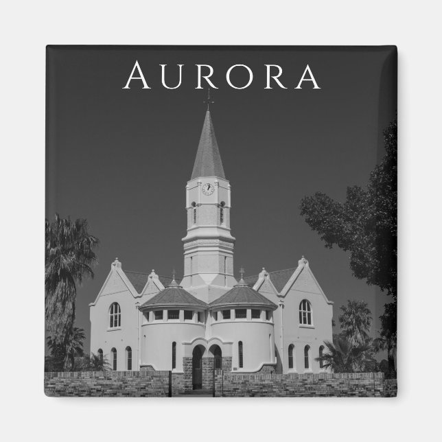 Imã Aurora South Africa SA Architecture Nature Magnet (Frente)