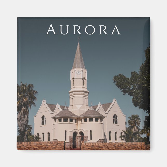 Imã Aurora South Africa SA Architecture Nature Magnet (Frente)