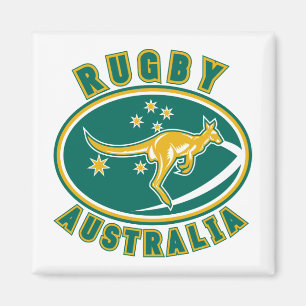 Imã aussie do wallaby do canguru de Austrália do rugb