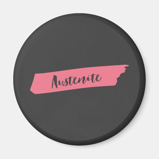 Imã Austenite Pincel Rosa (Frente)
