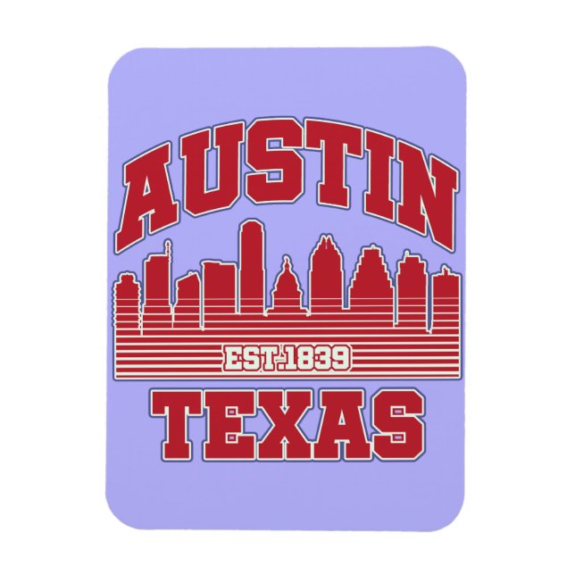 Ímã Austin,Texas (Vertical)