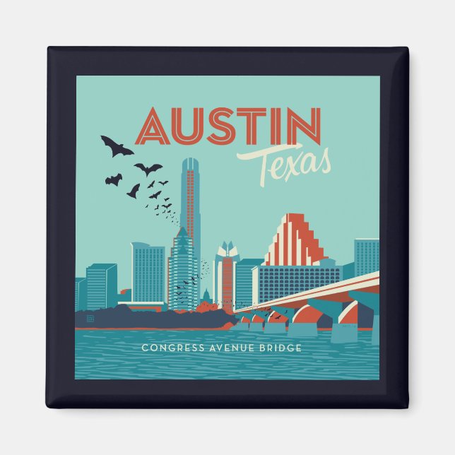 Imã Austin, Texas | Ponte Congress Avenue (Frente)