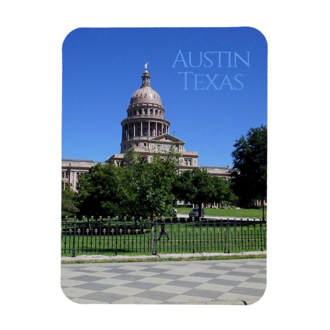 Ímã Austin Texas State Capitólio (Vertical)