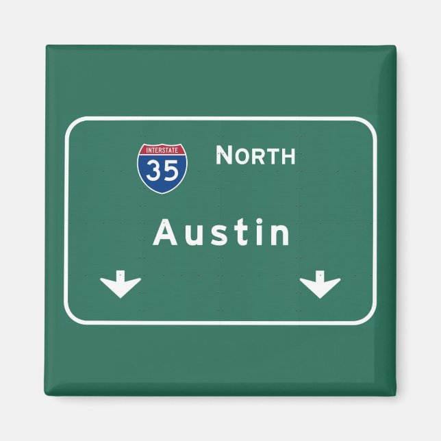 Imã Austin Texas tx Interstate Highway Freeway Road : (Frente)
