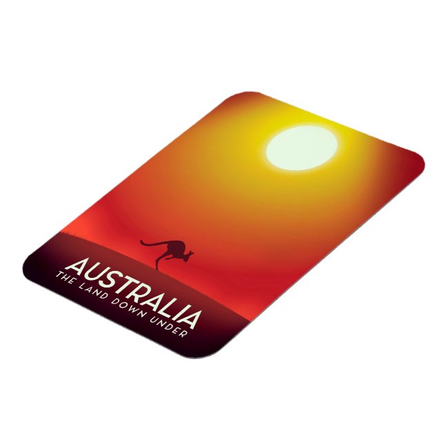 Ímã Austrália "A terra abaixo" de impressão de férias. (Left Side)