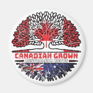 Imã Austrália Canadense Canadá Árvore Raízes Fl